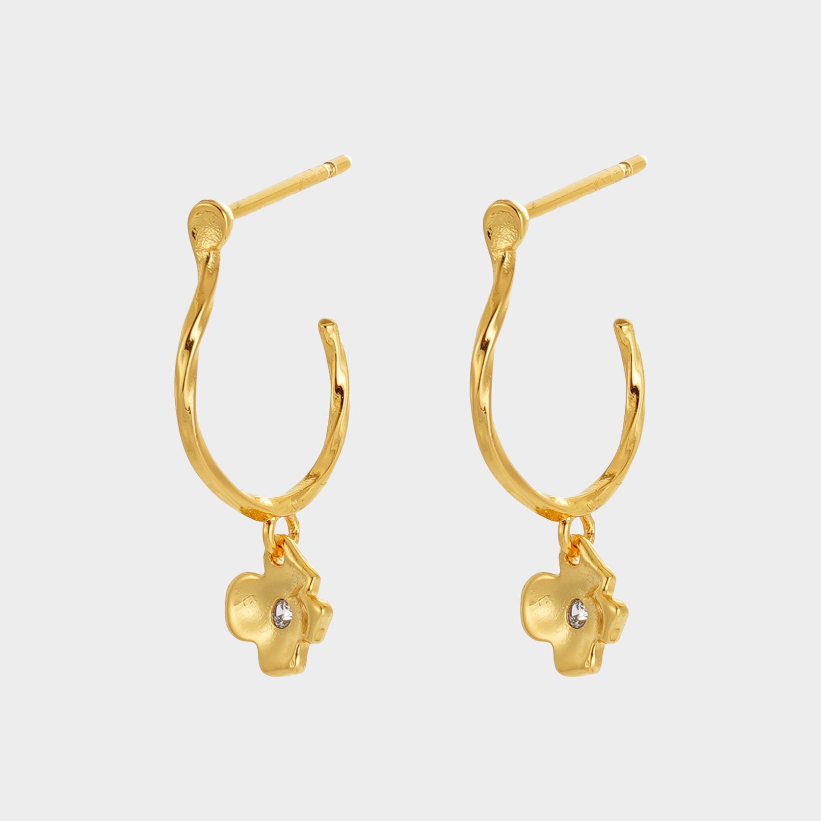 Fleur Hoop by Zafino - Gold or Silver