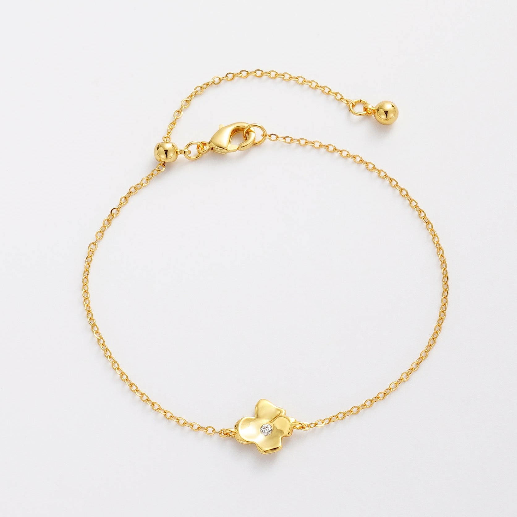 Fleur Bracelet (Gold or Silver) by Zafino