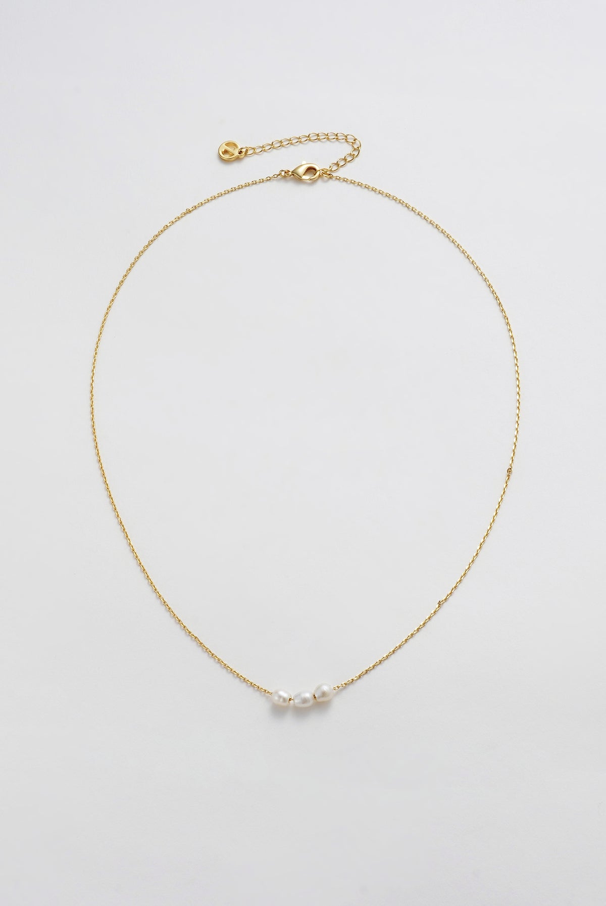 Mini Pearl Necklace (Gold) by Zafino