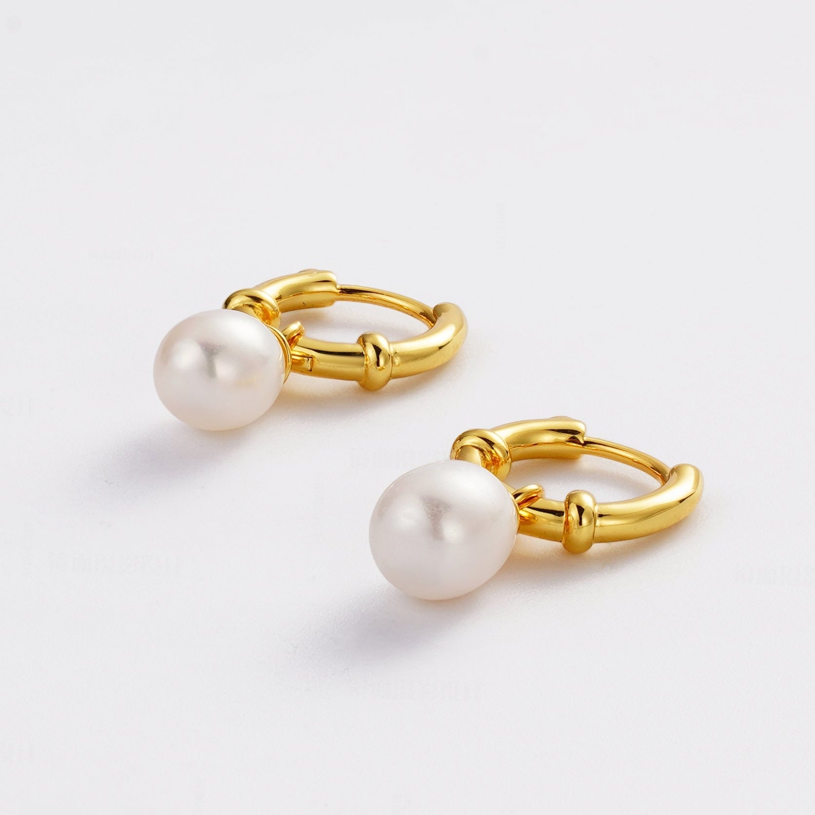 Tessa Pearl Hoop by Zafino (Gold or Silver)