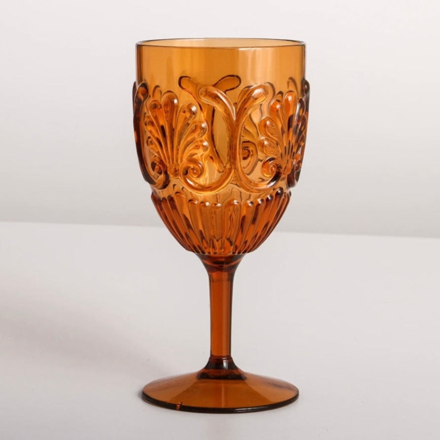 Flemington Acrylic Wine Glass - Amber