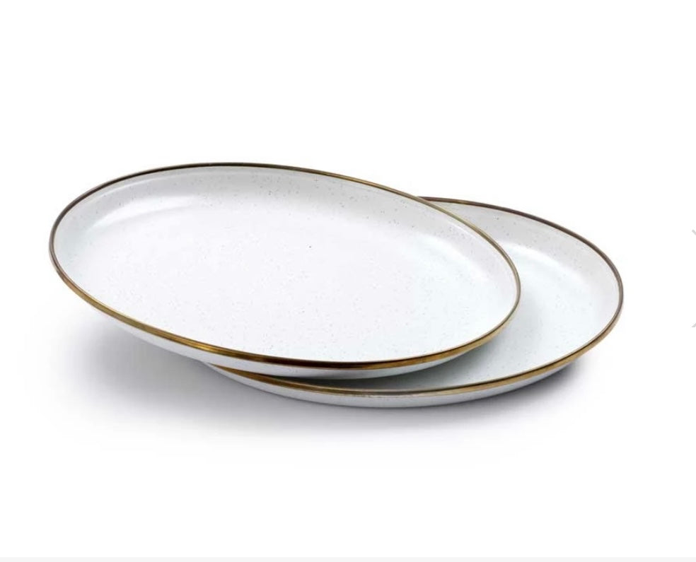 Barebones Enamel Deep Plate (set 2)