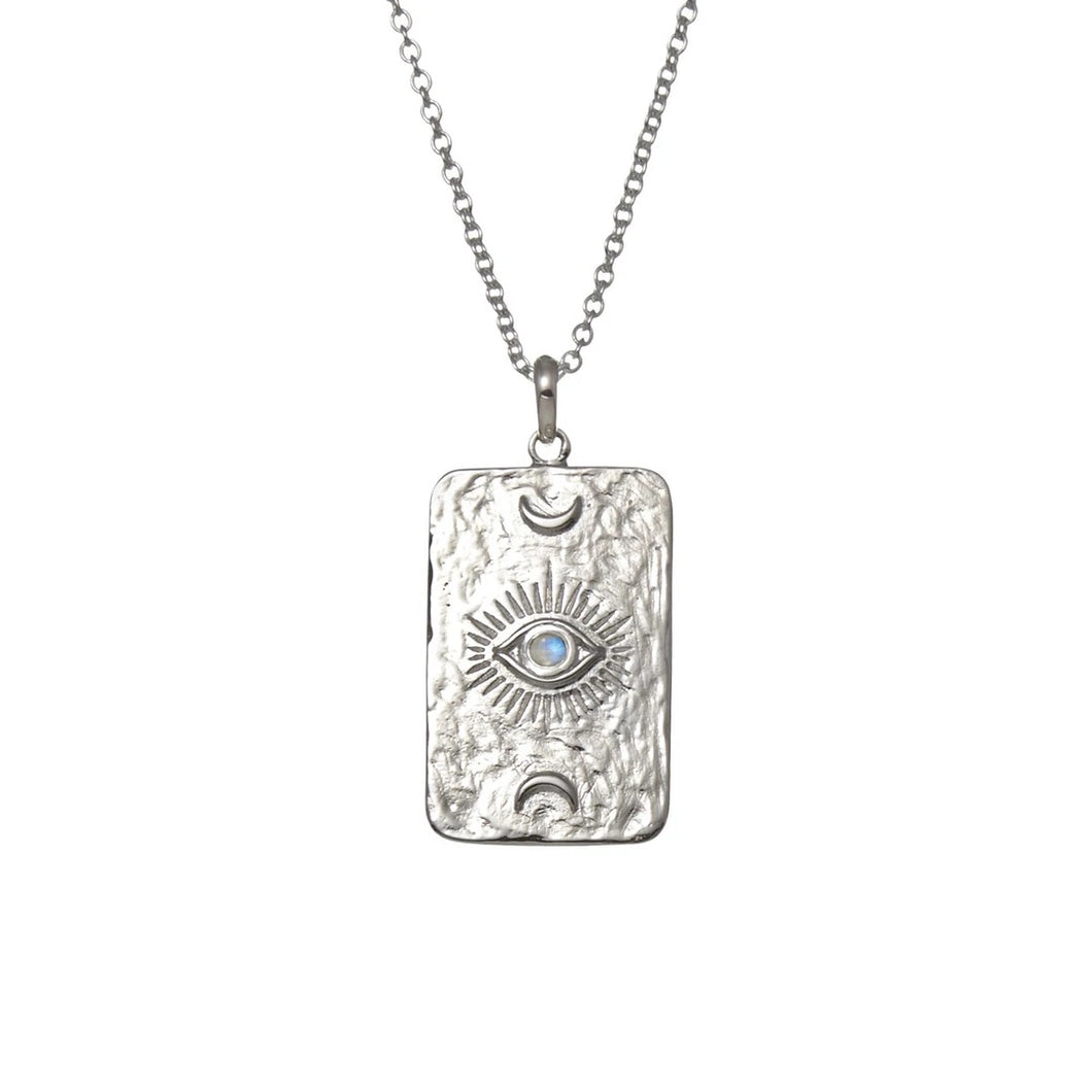 Celestial Sight Moonstone Necklace / Sterling Silver