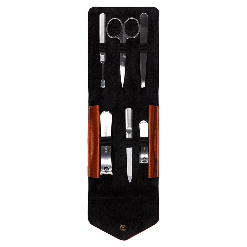 Charcoal Canvas Manicure Set