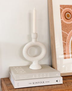Thea Candlestand - Short - White
