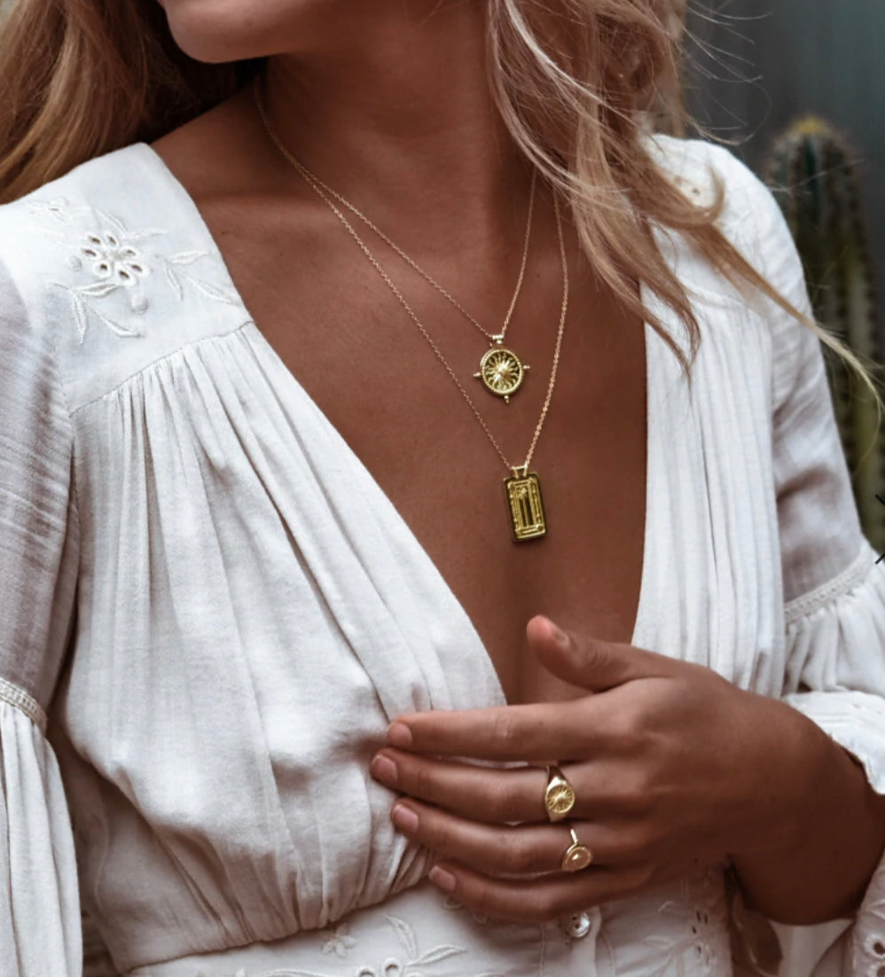 Palm Necklace - Gold