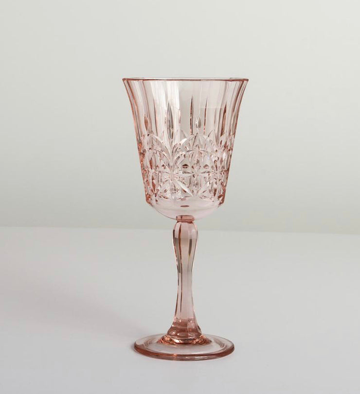 Flemington Acrylic Wine Glass - Pale Pink