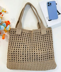Crochet Tote Bag - Natural