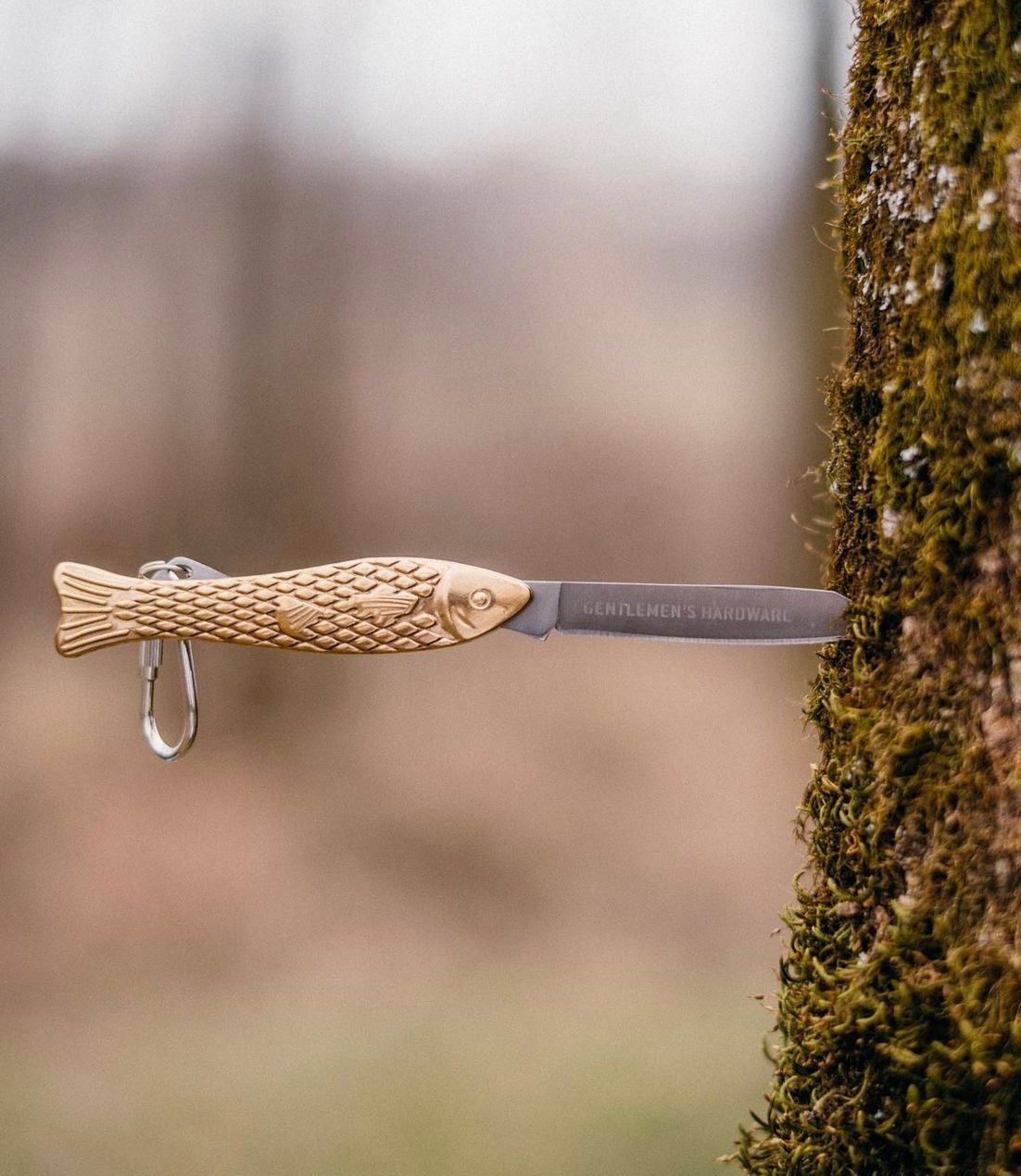 Gold Pocket Penknife Keyring