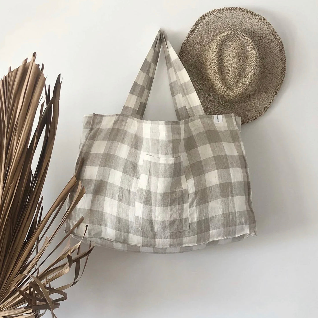 The Weekender Linen Tote by One Fine Sunday