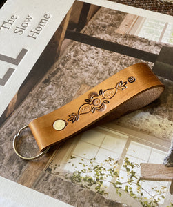 Leather Keyring - Handcrafted