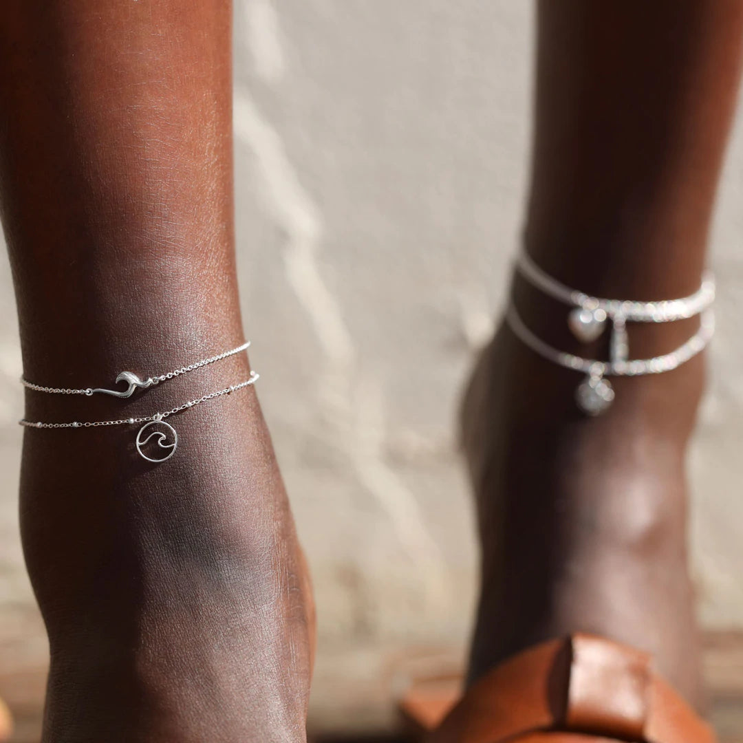 Sterling Silver Midsummer Star Anklets