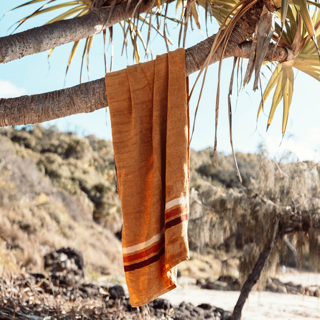 'Pontoon' Honey French Terry Towel by Layday