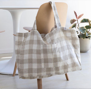 The Weekender Linen Tote by One Fine Sunday