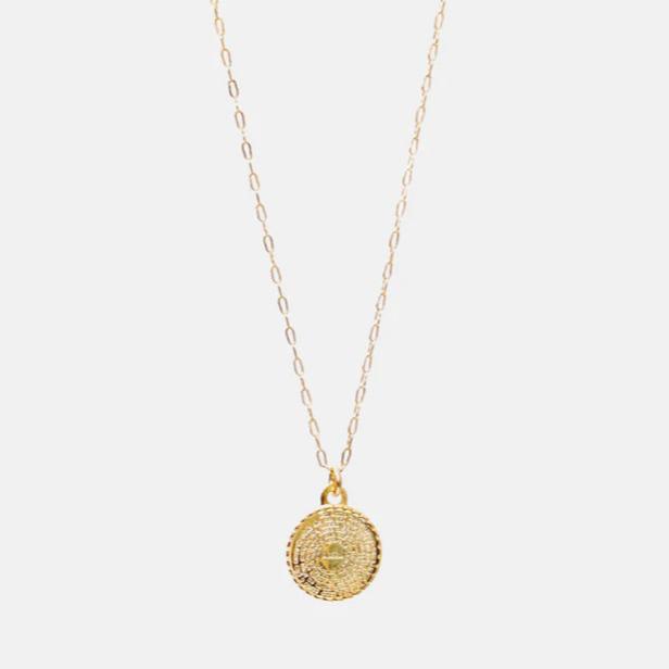 Lord's Prayer Coin Necklace