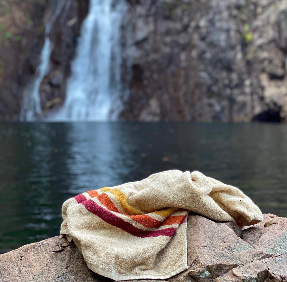 'Pontoon' Clay French Terry Towel by Layday