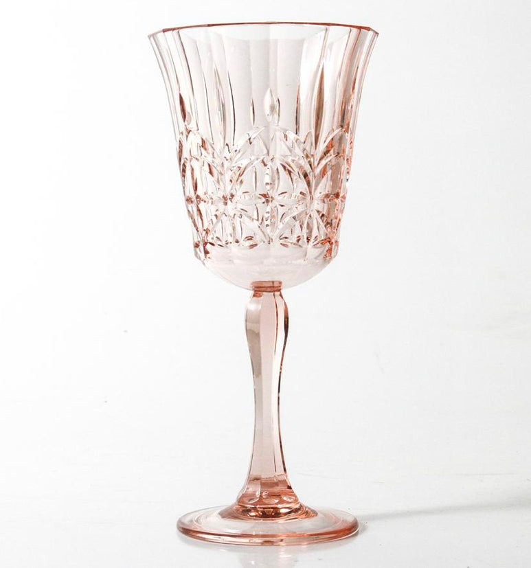 Flemington Acrylic Wine Glass - Pale Pink